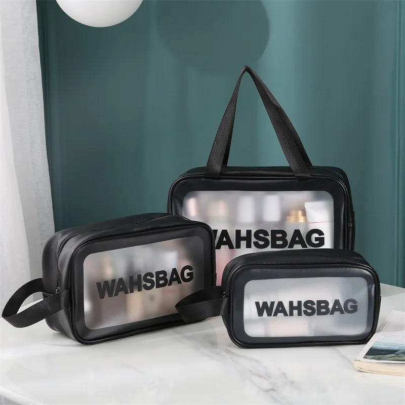 Charm and Beauty Transparent Makeup Bag