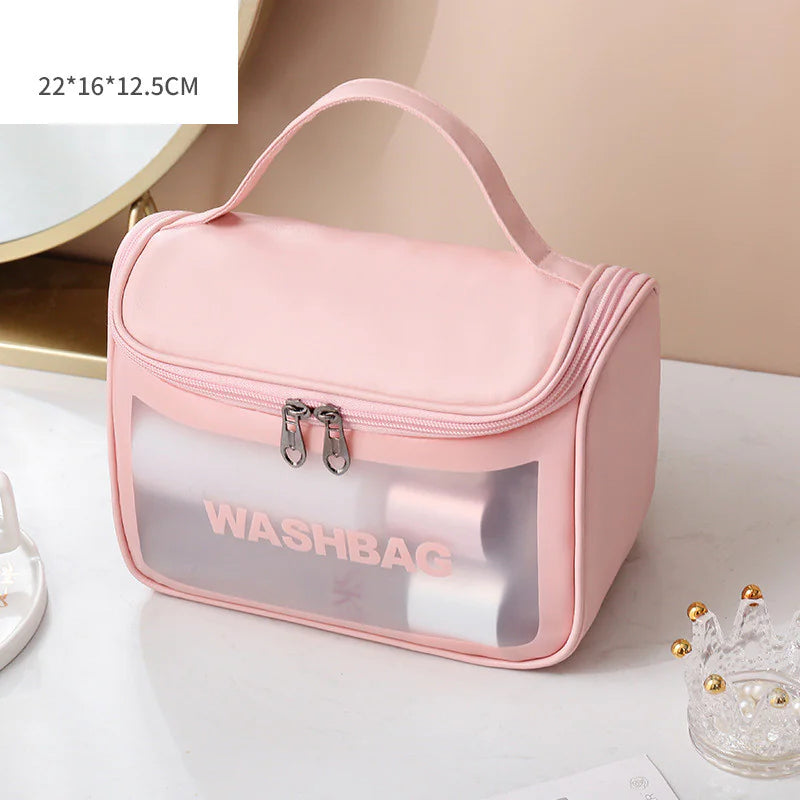 Charm and Beauty Transparent Makeup Bag