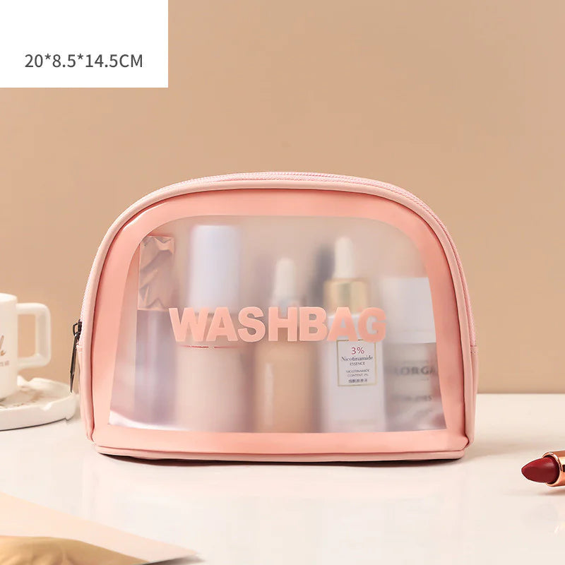 Charm and Beauty Transparent Makeup Bag