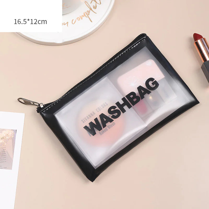 Charm and Beauty Transparent Makeup Bag