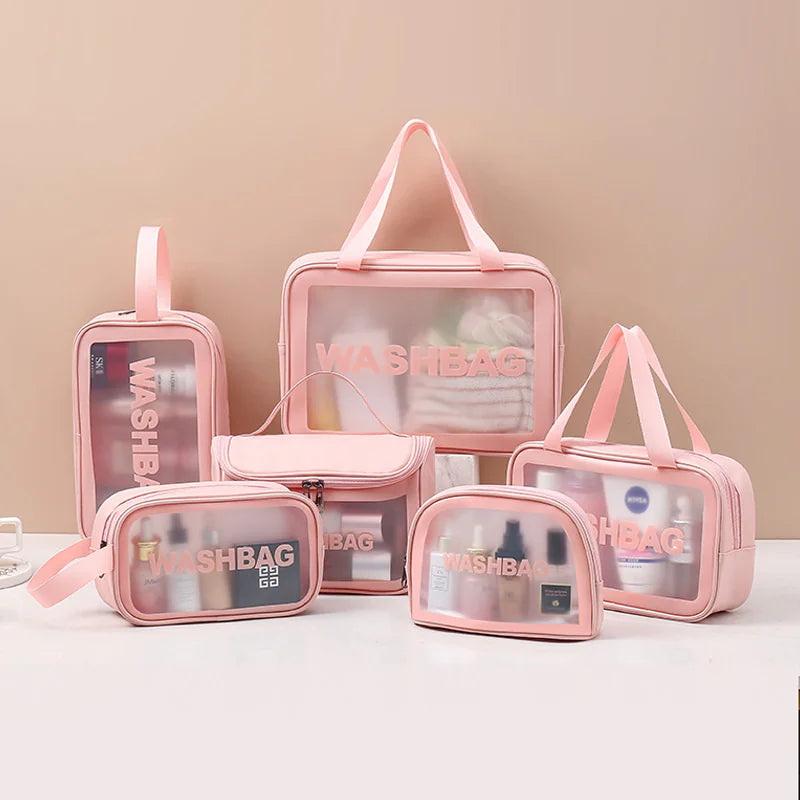 Charm and Beauty Transparent Makeup Bag