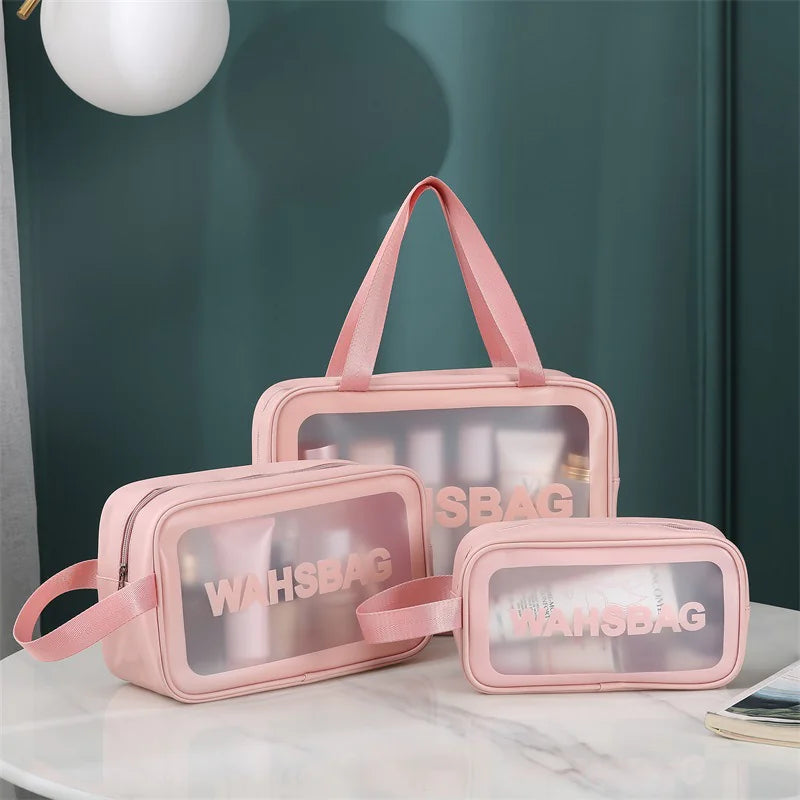 Charm and Beauty Transparent Makeup Bag