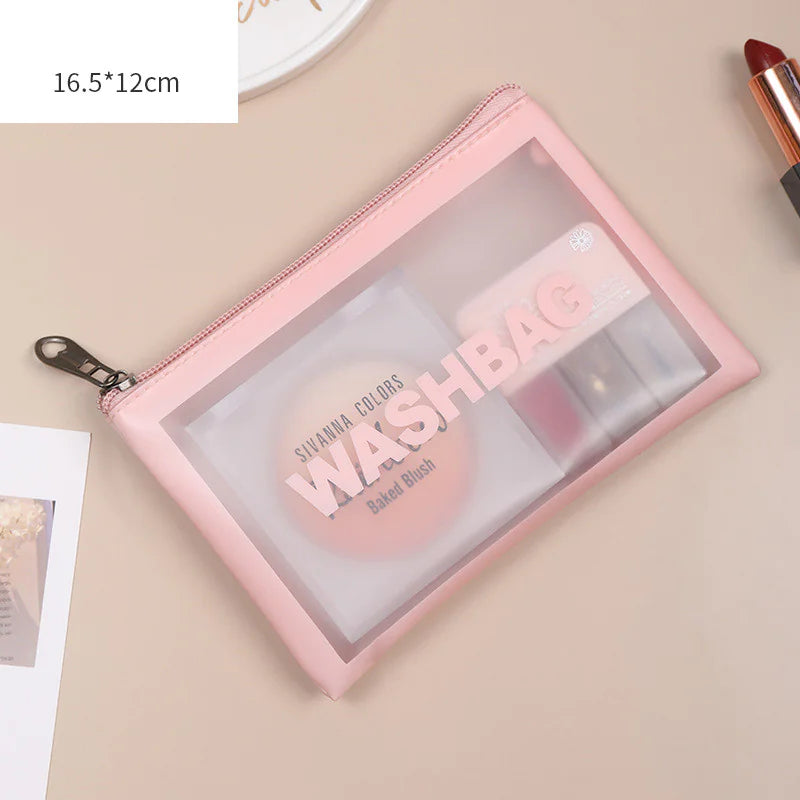 Charm and Beauty Transparent Makeup Bag