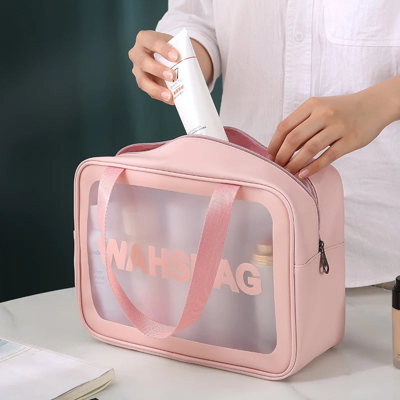 Charm and Beauty Transparent Makeup Bag