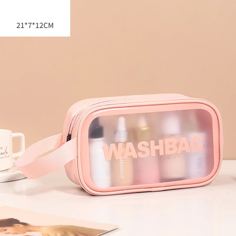 Charm and Beauty Transparent Makeup Bag